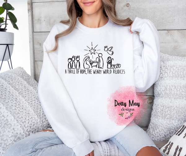 A Thrill of Hope Adult Sweatshirt