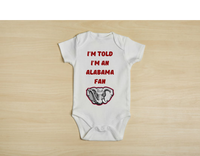 College Football Baby Bodysuits