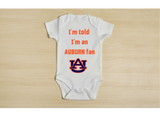 College Football Baby Bodysuits