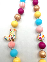 Western Hippie Hoot Chunky Necklace