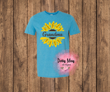 Personalized Sunflower Grandma Shirt