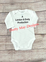 Personalized Production Baby Bodysuit