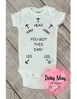 Dad Instructions Onesie