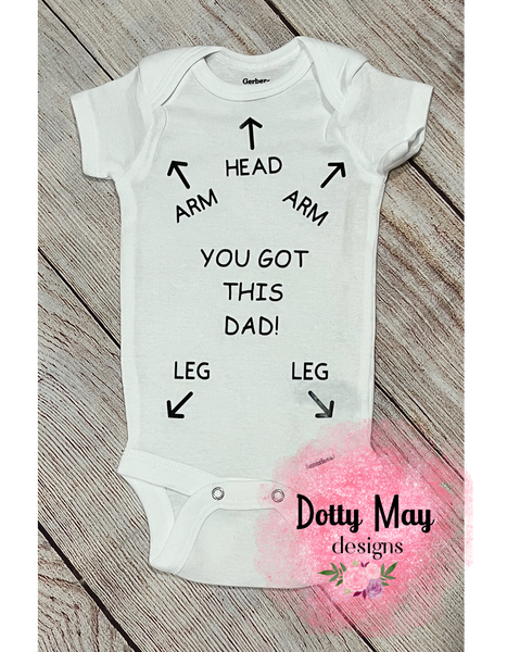 Dad Instructions Onesie