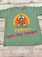 Little Turkey Toddler T Shirt ORIGINAL DESIGN