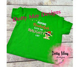 Rudolph Eat the Naughty List Youth T Shirt