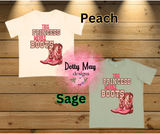 This Princess Wears Boots Girls T Shirt