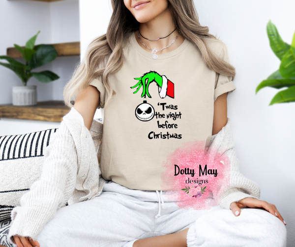 Twas the Night Before Christmas Adult T Shirt