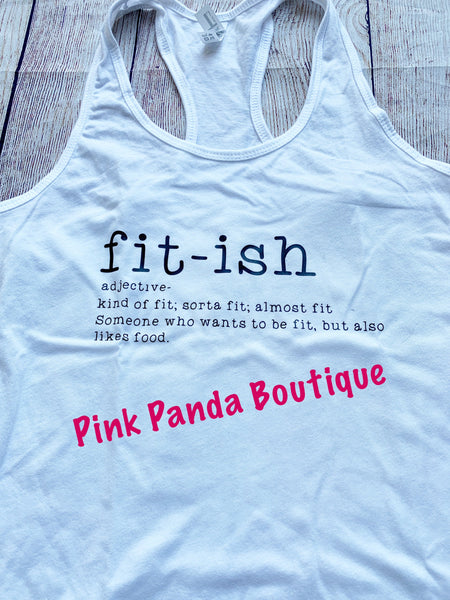 Fit-ish  Funny Saying Women's Racerbank Tank