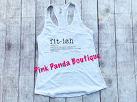 Fit-ish  Funny Saying Women's Racerbank Tank