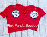 Dr. Seuss Thing 1 & 2  Kids shirts