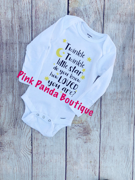 Twinkle Twinkle Little Star Baby Onesie