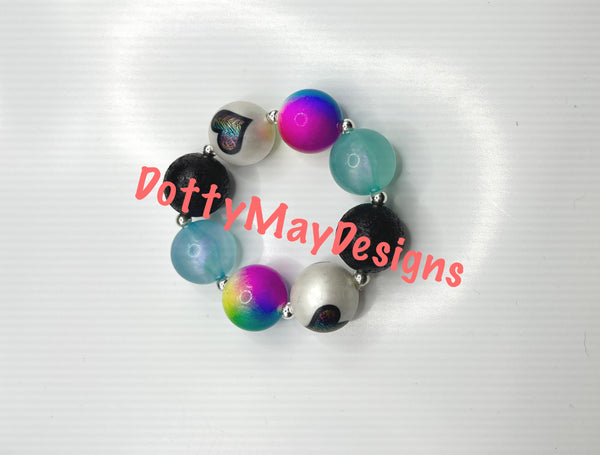 Wild Tie Dye Chunky Bracelet